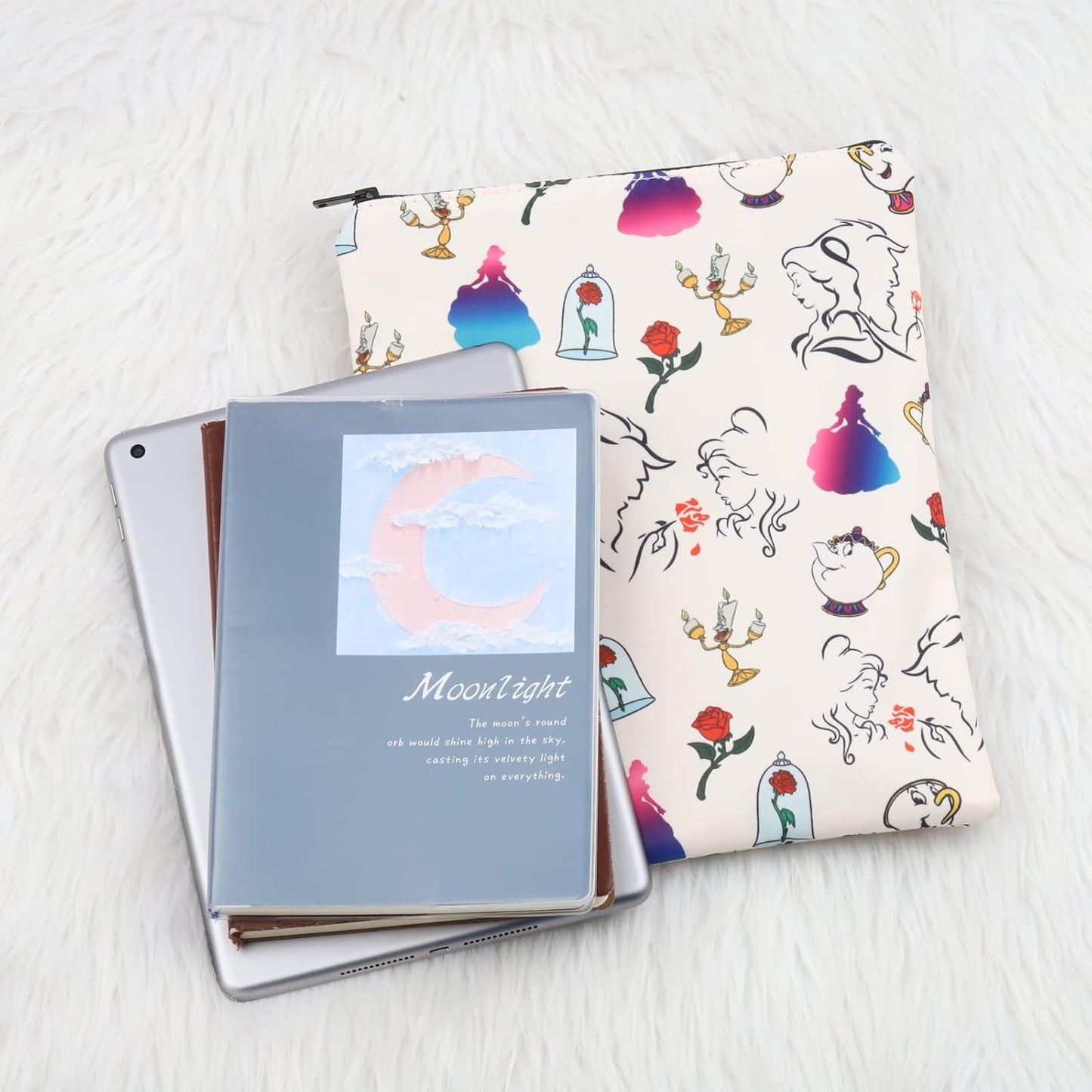 Beauty Inspired Book Sleeve Belle Princess Gifts Fairytale Lover Gift A Tale as Old as Time Gift Belle Fans Book Cover (Princess Dreamy BS)
