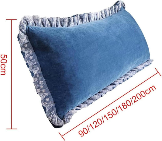 Bedside Cushion Pillow Positioning Support Reading Backrest Cushion Bedside Headboard Reading Pillow Double Bedside Triangle Cushion headboard Cushion Wall Pillow -1, 90X50cm, Gray2