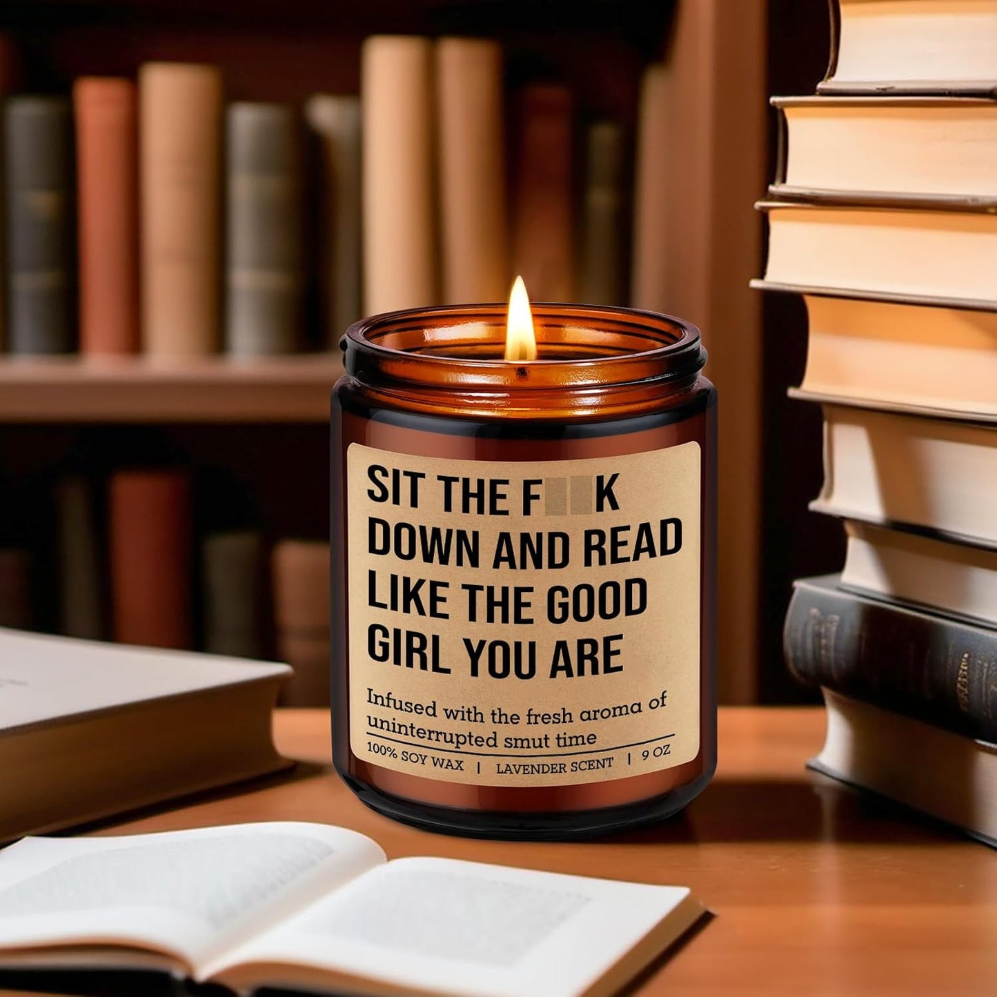 GSPY Candle - Reading Gifts for Book Lovers Women - Bookish Decor, Dark Romance Readers, Book Lover Gifts for Women - Funny Mothers Day, Birthday Present for People Who Like to Read, Bookworm, Nerd