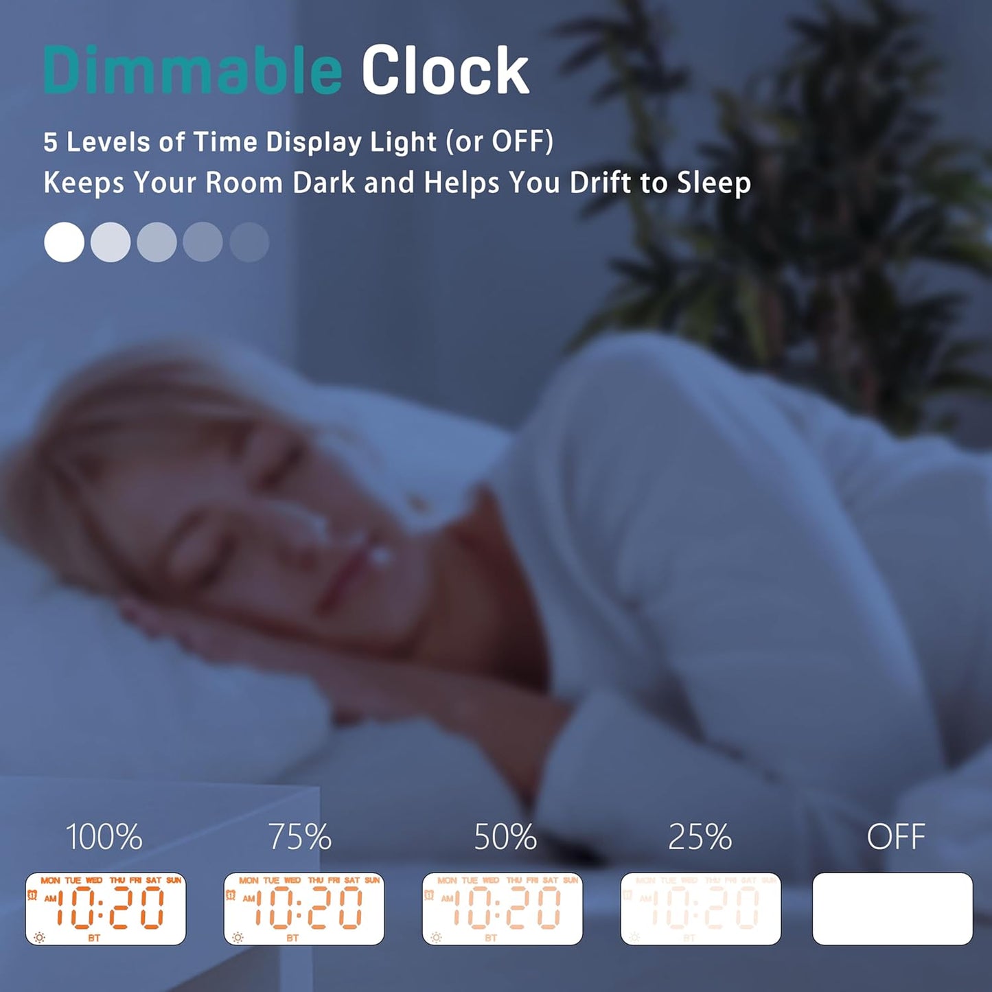 JALL Sunrise Alarm Clock White Noise Sound Machine with 22 Soothing Sounds, 17 NightLights, Bluetooth Speaker, Wake Up Light Alarm Clock for Bedrooms, Heavy Sleepers, Ideal Gift for Baby, Kids Seniors