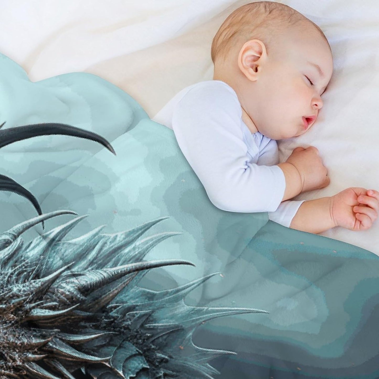 Cool Dragon Throw Blanket for Couch Super Soft Warm Lightweight Throw Blankets Cozy Flannel Bed Blanket Cute Decorative Blankets for All Seasons Home Decor Gift 60"*80"(150 * 200cm)