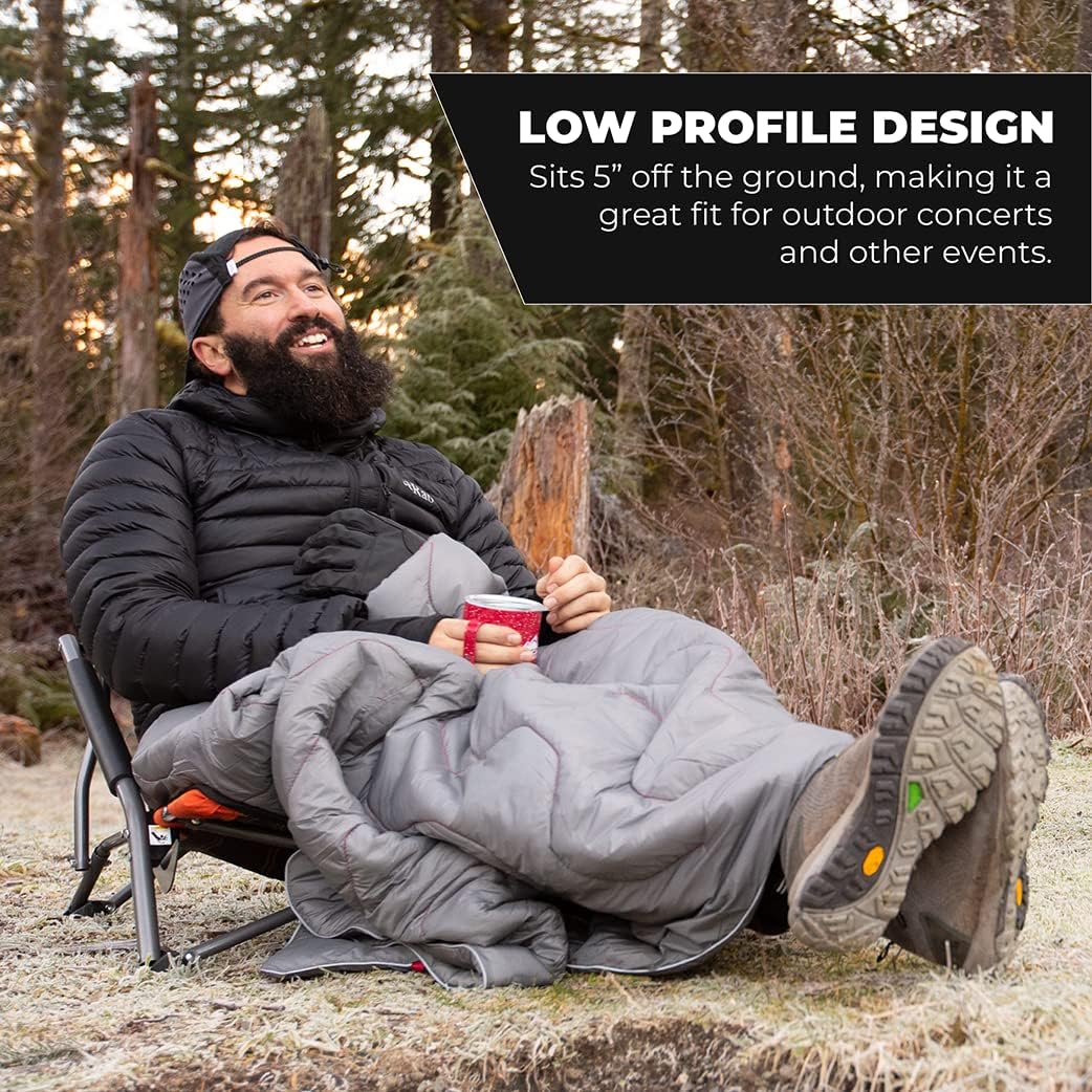 MacSports 150lb Capacity All Terrain Beach Wagon and Cascade Mountain Tech 250lb Capacity Camping Chair Bundle