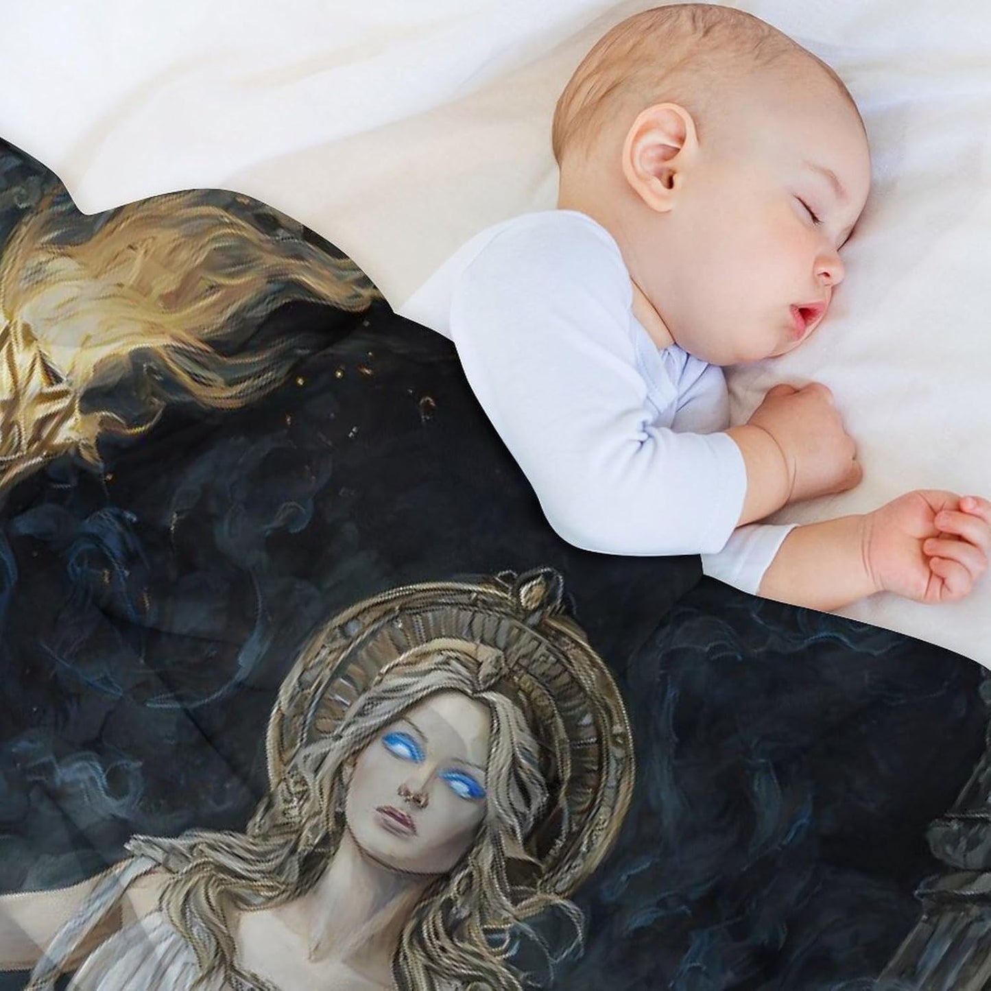 Greek Mythology Hecate Goddess Throw Blanket Fleece Blankets Soft Flannel for Couch Bed Pet Decorative Warm
