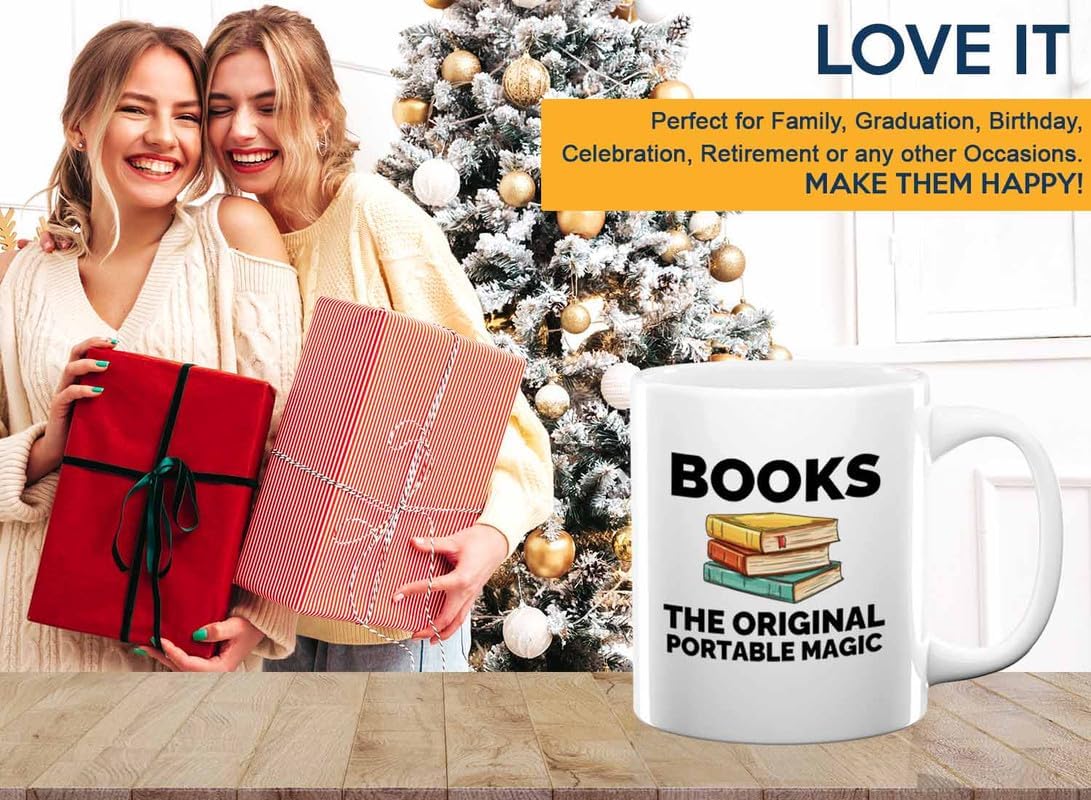 Book Lover Coffee Mug 11oz White - The original - Gift For Poets Bookish People Bibliophile Librarian Book Club Reader