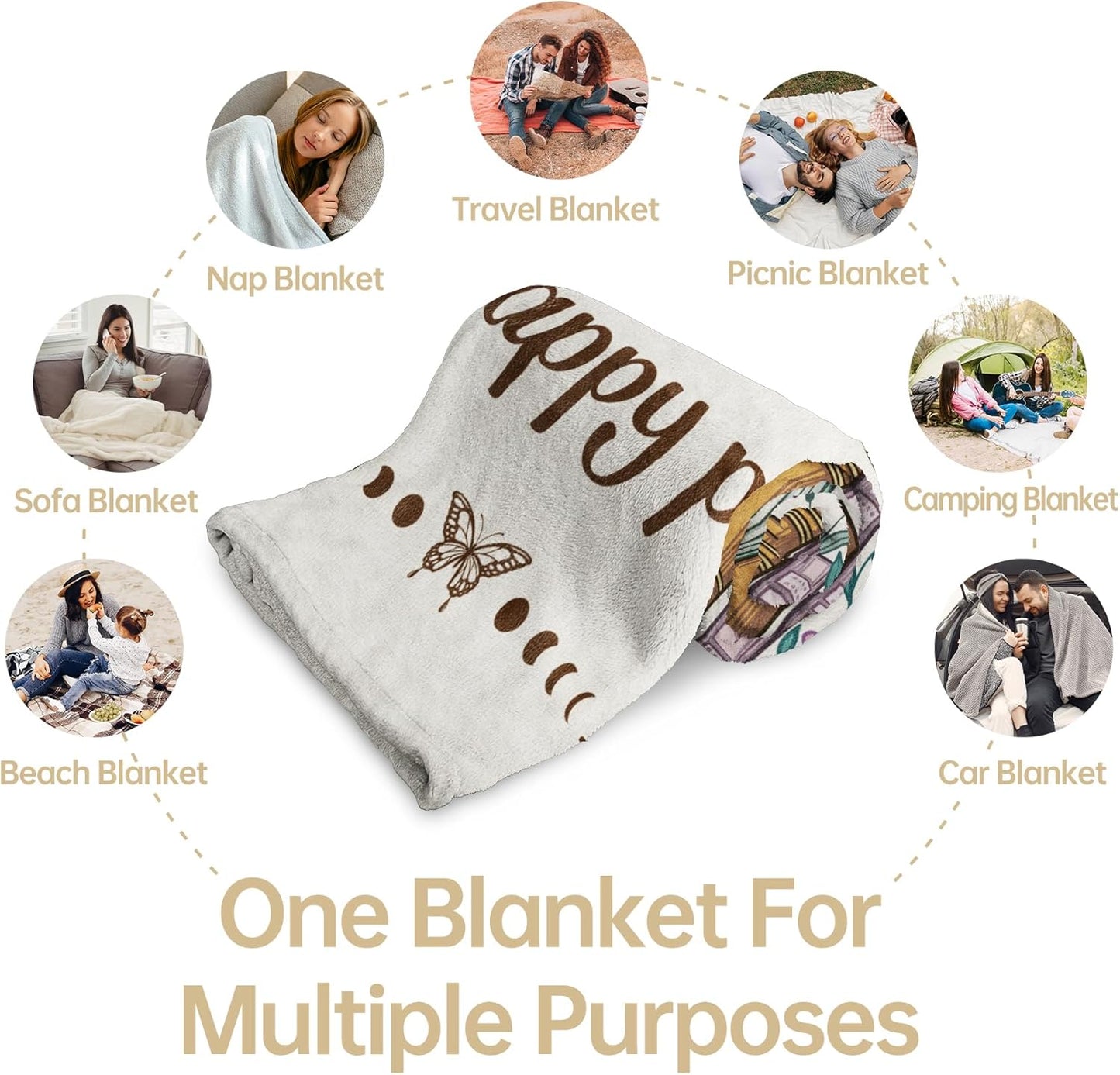 Book Lovers Gifts, Reading Blanket Gifts for Book Lovers, Unique Bookish Presents for Reader Bookworm on Birthday Christmas Soft Flannel Throw Blanket 60"x50"