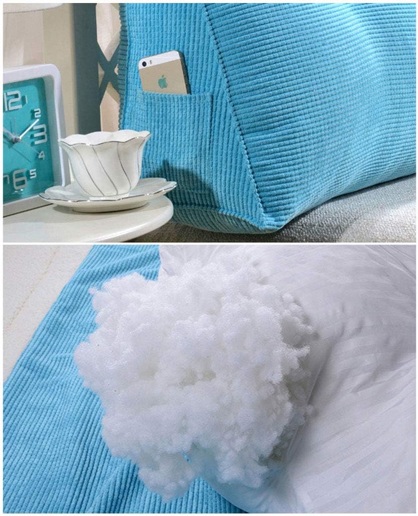 LQ Headboard Bedside Cushion Back Reading Backrest Cushion Sofa Soft Double Bed Waist Pad Pillow (Color : I Size : 135cm-4 Buckle)