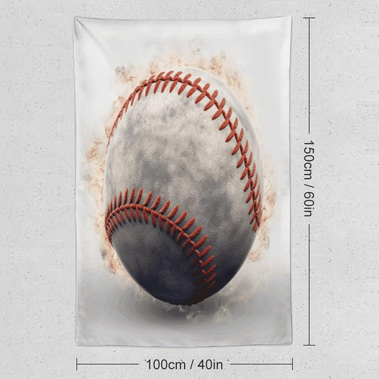 FodPand Baseball Tapestry Anti-fading Wall Tapestry with Installation Kit Backdrop Banner Multipurpose Aesthetic Tapestries Boho Wall Art Hanging Decorative Blanket 40"x60"