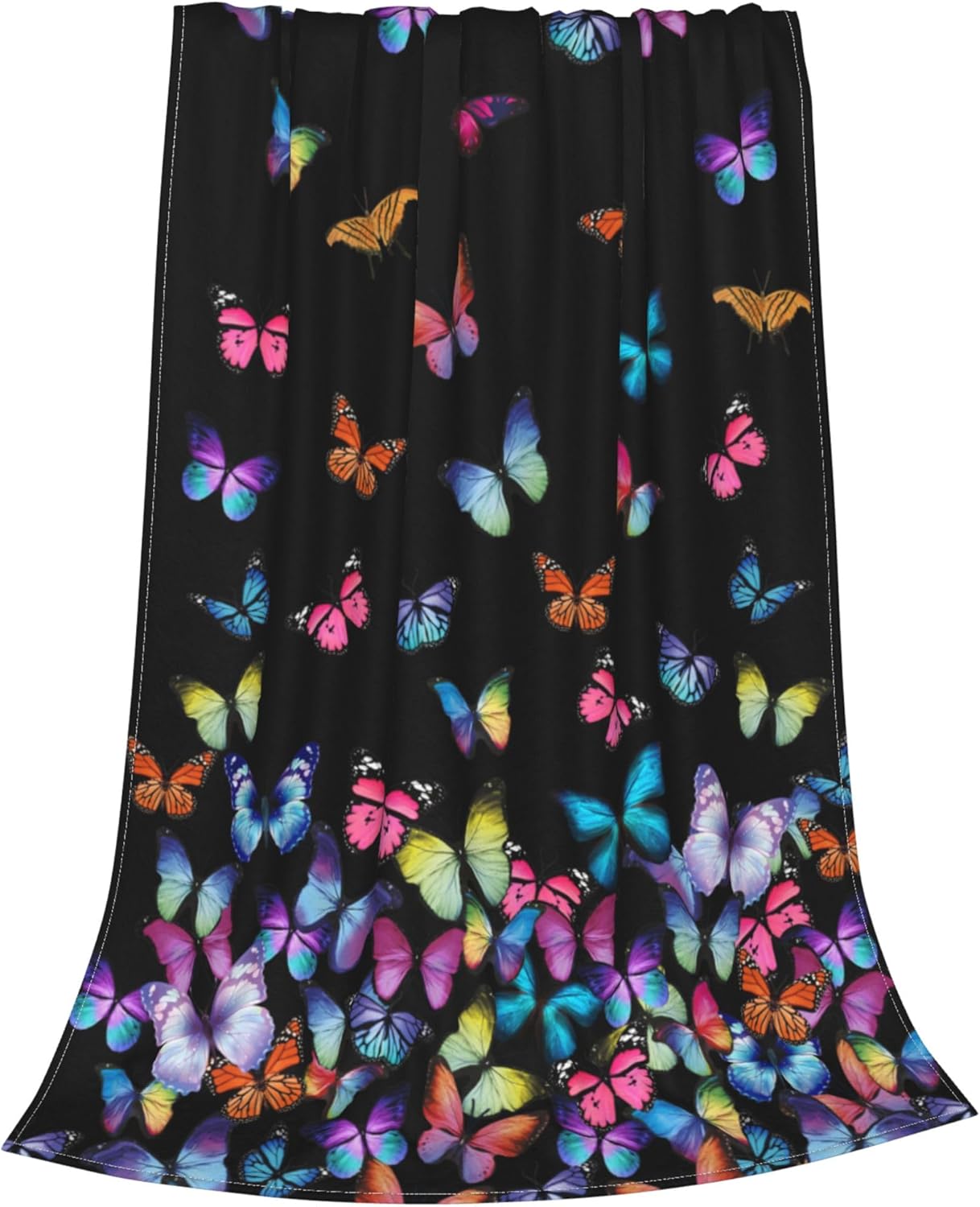 Butterfly Print Blanket, Lightweight Cozy Ultra Soft Colourful Fleece Throw Blanket, Ultra Soft Flannel Blankets for Sofa Couch Bed 60"x50"