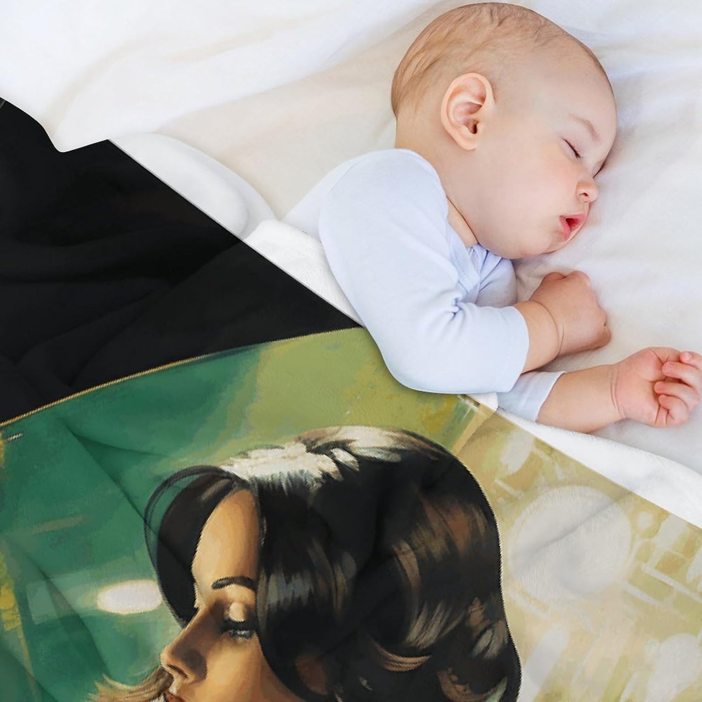 Woman Drinking Alone Throw Blanket for Couch Super Soft Warm Lightweight Throw Blankets Cozy Flannel Bed Blanket Cute Decorative Blankets for All Seasons Home Decor Gift 50"*60"(130 * 150cm)