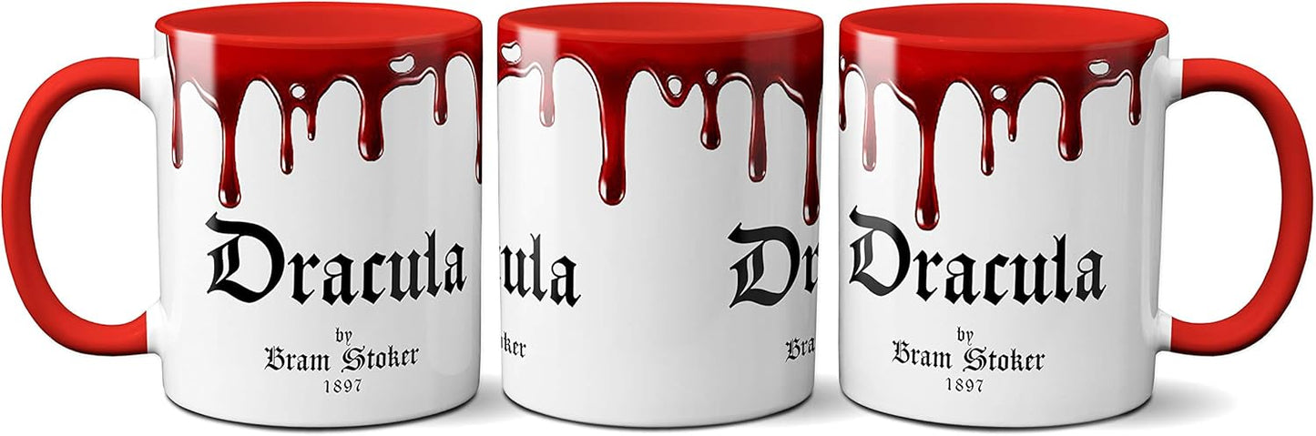 Dracula by Bram Stoker Mug - Coffee Mug with Classic Book Design, Perfect for Literature Lovers