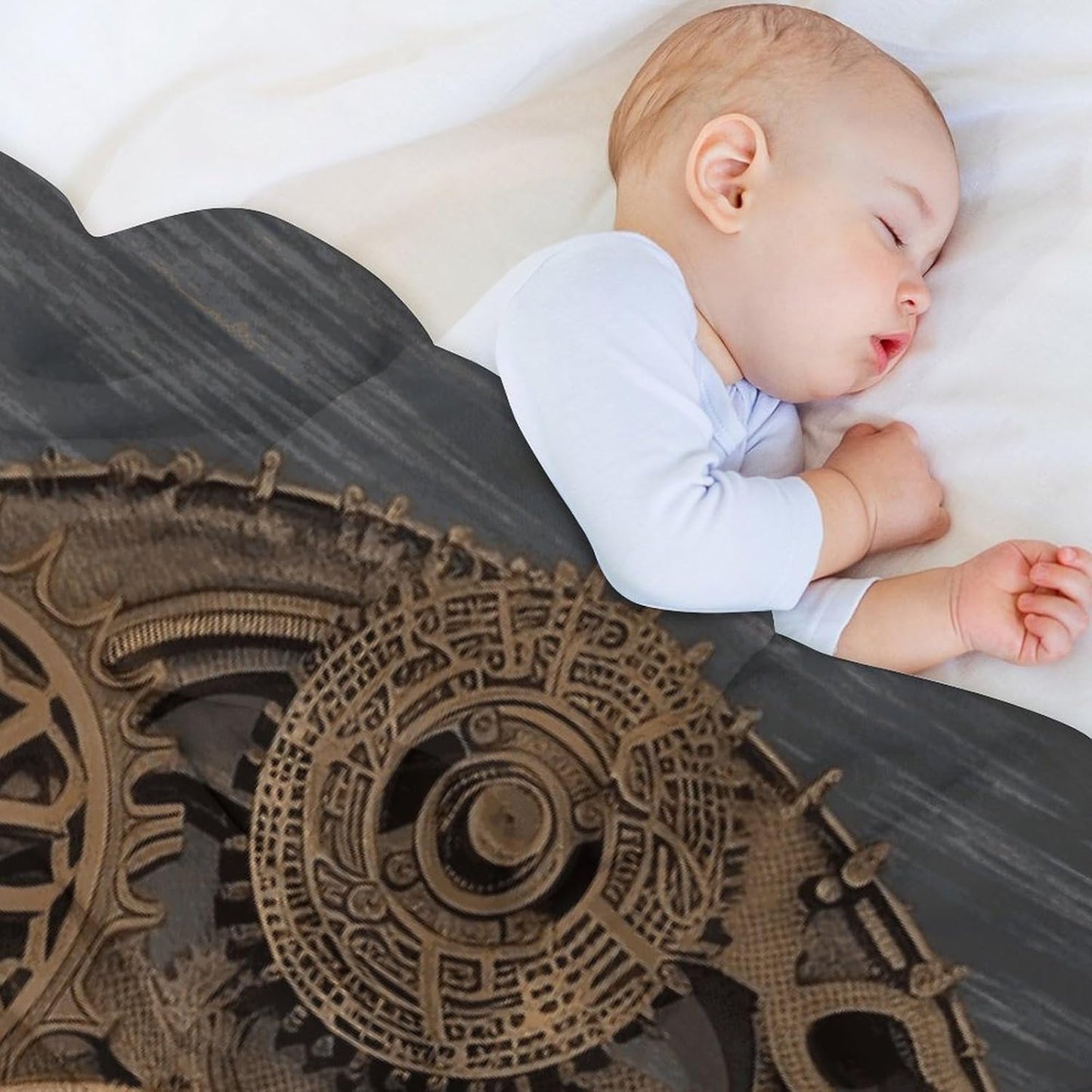 Steampunk Gears Clock Blanket Super Soft Lightweight Throw Blanket Cute Cozy Warm Bed Blanket Decorative Fuzzy Blanket All-Season Home Decor Gift for Sofa Couch Living Room 50"*60"(130 * 150cm)