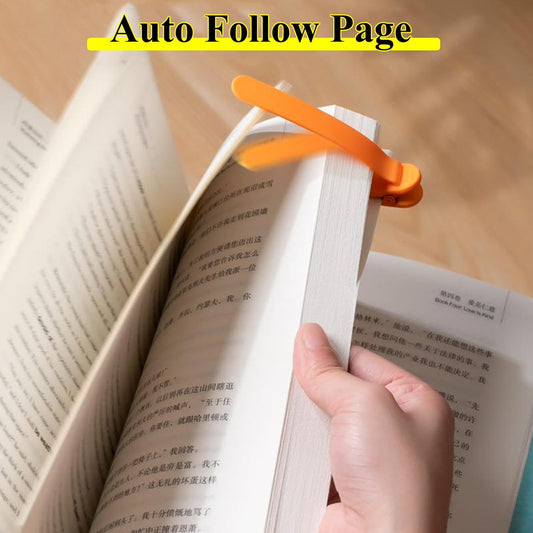 6pcs Automatic Bookmark, Silicone Book Marks for Reading Women, Men, Kids, Book Lovers, Cute Unique Book Markers for Reading, Reading Accessories Gifts for Book Lovers