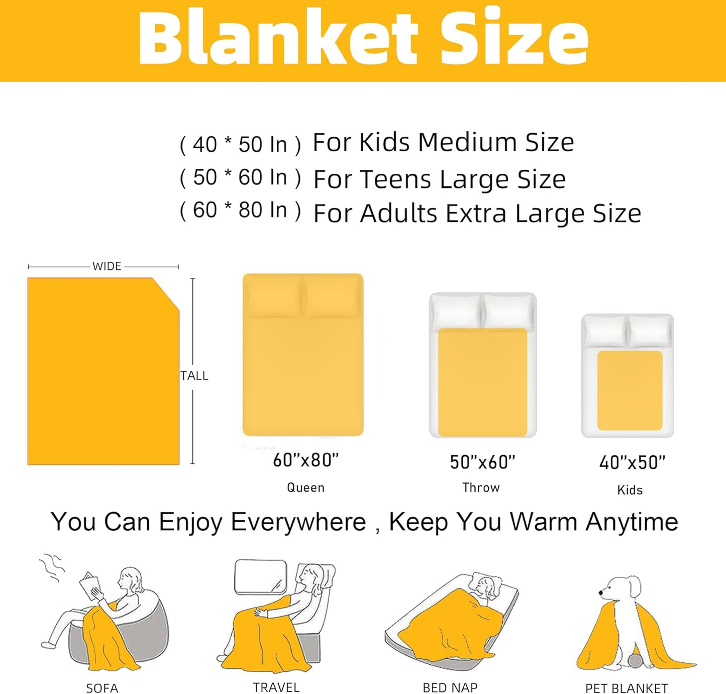Siamese Cat Blanket Gifts for Women Men, Cozy Fuzzy Soft Throw Blanket for Couch Bed Travel Lightweight Plush Flannel Fleece Blankets and Throws for Sofa Chair Camping Car, Twin Size 60" X 80"