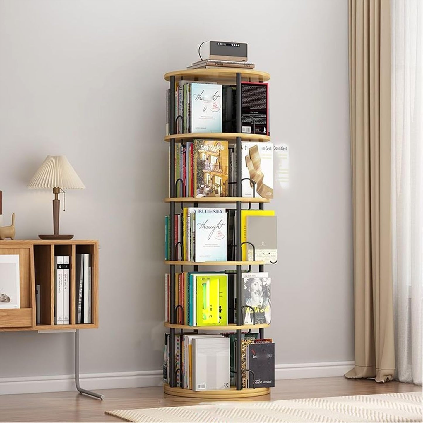 Metal display Shelf Storage Rack ,Simple Narrow Invisible Bookshel, Modern Multipurpose Corner Bookshelf Tall , invisible Floating Bookshelf for Home or Office,Multipurpose Display Book Shelf(99cm/38.