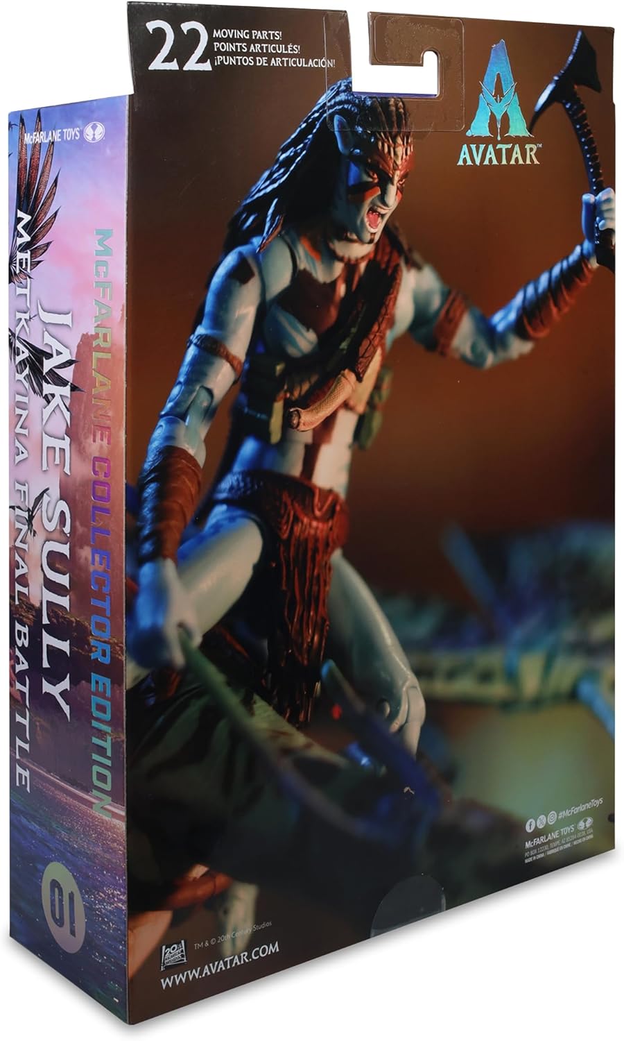 McFarlane Toys- Avatar: Fire and Ash Jake Sully (Metkayina Final Battle) 7in Action Figure McFarlane Collector Edition