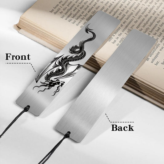 Dragon Bookmarks for Men - Fantasy Metal Bookmark Book Accessories School Office Supplies Gifts for Bookish Book Lover Women Teacher Book Page Marker for Students Birthday Christmas Gift