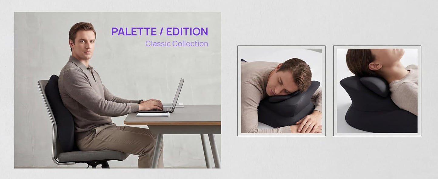 27° Ergonomic Contour Pillow - Memory Foam Back Support for Reading, Bed Rest & Post Surgery Recovery, Lumbar & Neck Pain Relief Cushion