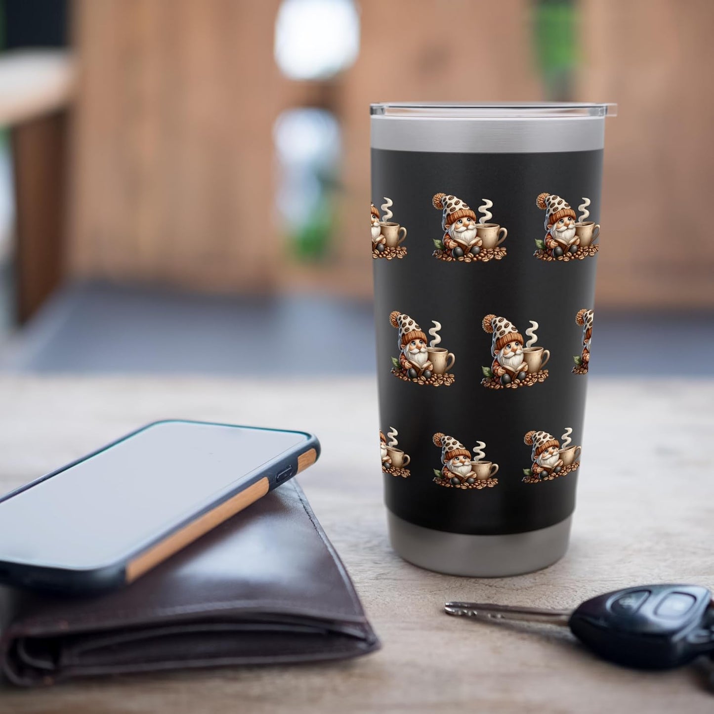 Book Reading Coffee Gnome Biggest Coffee Mug For Teacher Stainless Steel Insulated Tumbler
