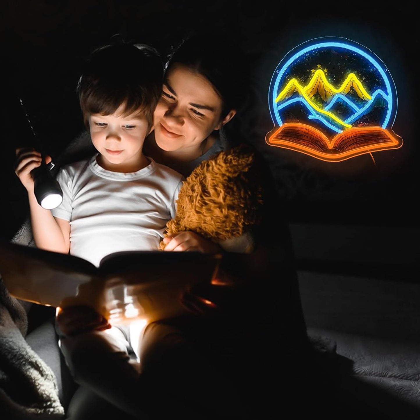 Book Neon Sign - Throne of Glass LED Neon Light - ACOTAR-Inspired USB Night Light for Readers, Bedroom & Novel Fans Book Shelf Decor (12.2x13.8In)