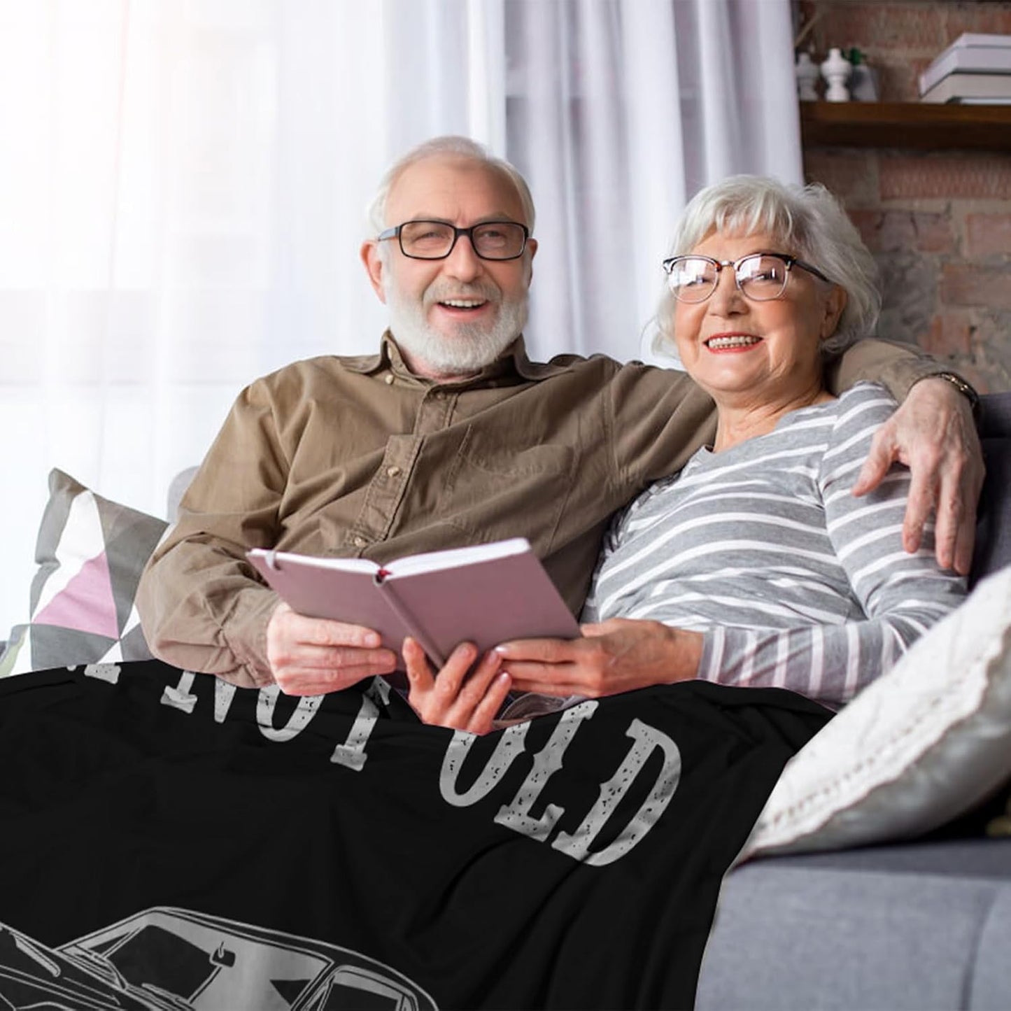 Gifts for Men - Funny Birthday Father's Day Retirement Gift Ideas for Older Men Grandpa Dad Husband - Throw Blanket 50"x60"