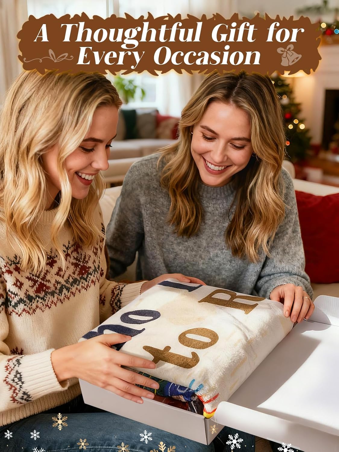 ANPHSIN Book Lovers Gifts for Women Readers - 47" x 73" Flannel Thick Warm Wearable Blanket