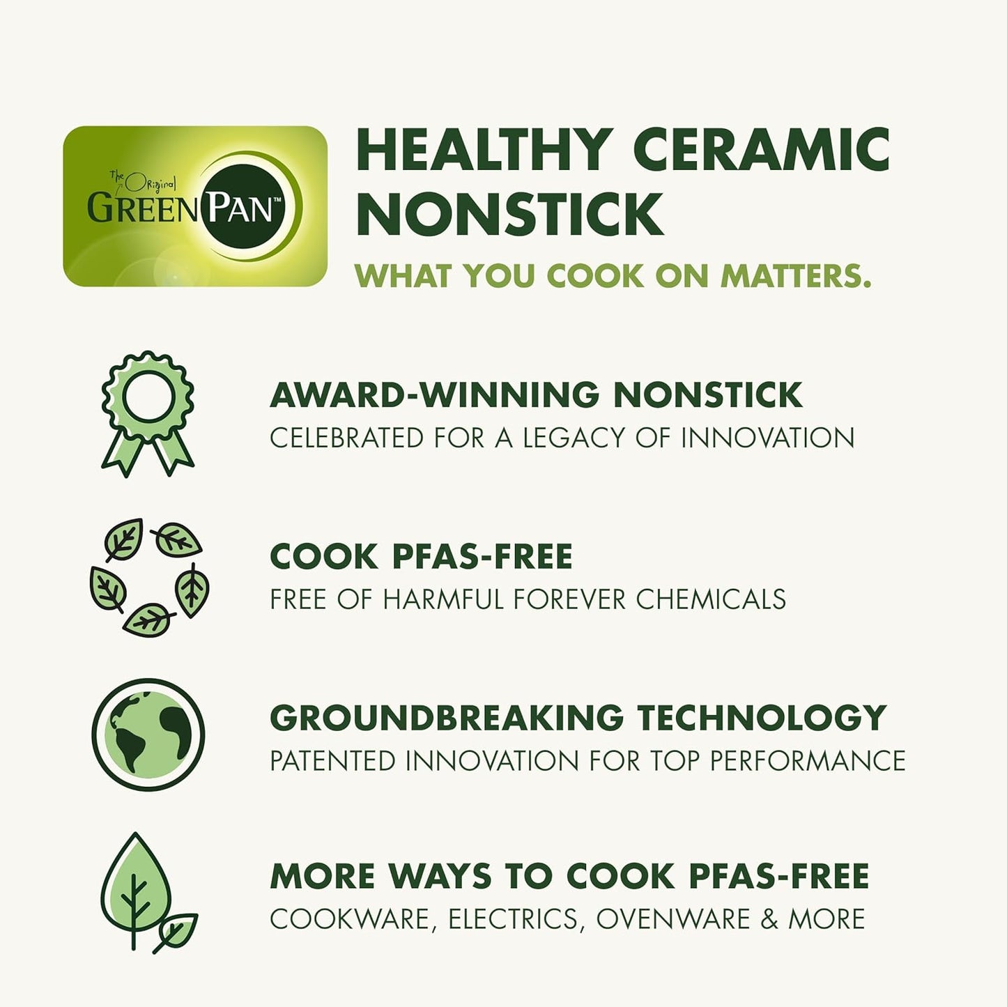 GreenPan 12 Piece Nonstick Swift Cookware Set, Ceramic PFAS-Free Pots & Pans with Lids, Dishwasher & Oven/Broiler Safe to 600F, Kitchen Cooking Set, Sauce, Saute, Stock, Frying Pans, Gray