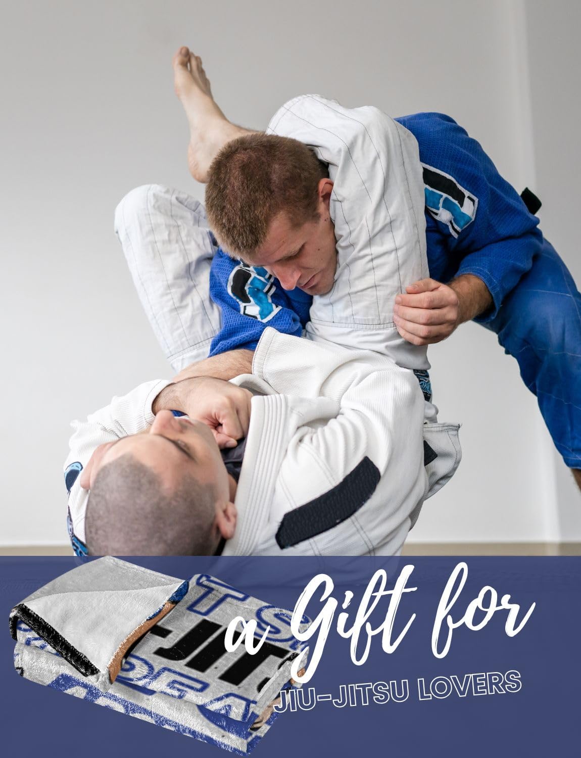 Jiu Jitsu Gifts, Jiujitsu Gifts for Men, Master, Instructor, BJJ Throw Blanket 50"x65", Soft Cozy Throw Blanket for Couch Bed Sofa