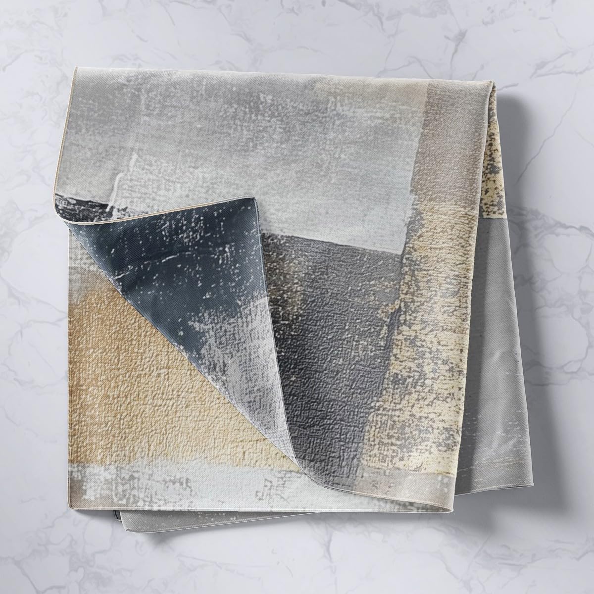 jejeloiu Small 51"x59" Abstract Oil Painting Wall Hanging Blanket Boys Girls Abstract Art Tapestry For Kids Women Men Beige White Modern Wall Art Room Decor Lightweight