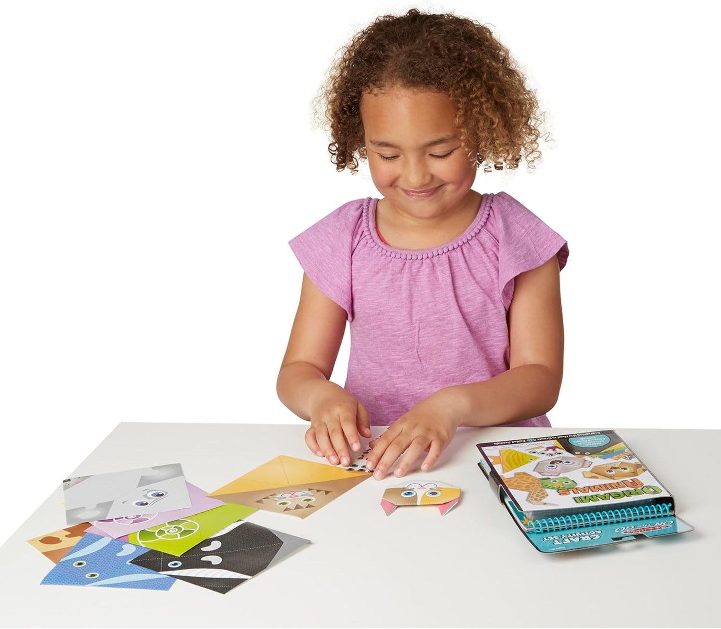 Melissa & Doug On The Go Origami Animals Craft Activity Set - 38 Stickers, 40 Origami Papers