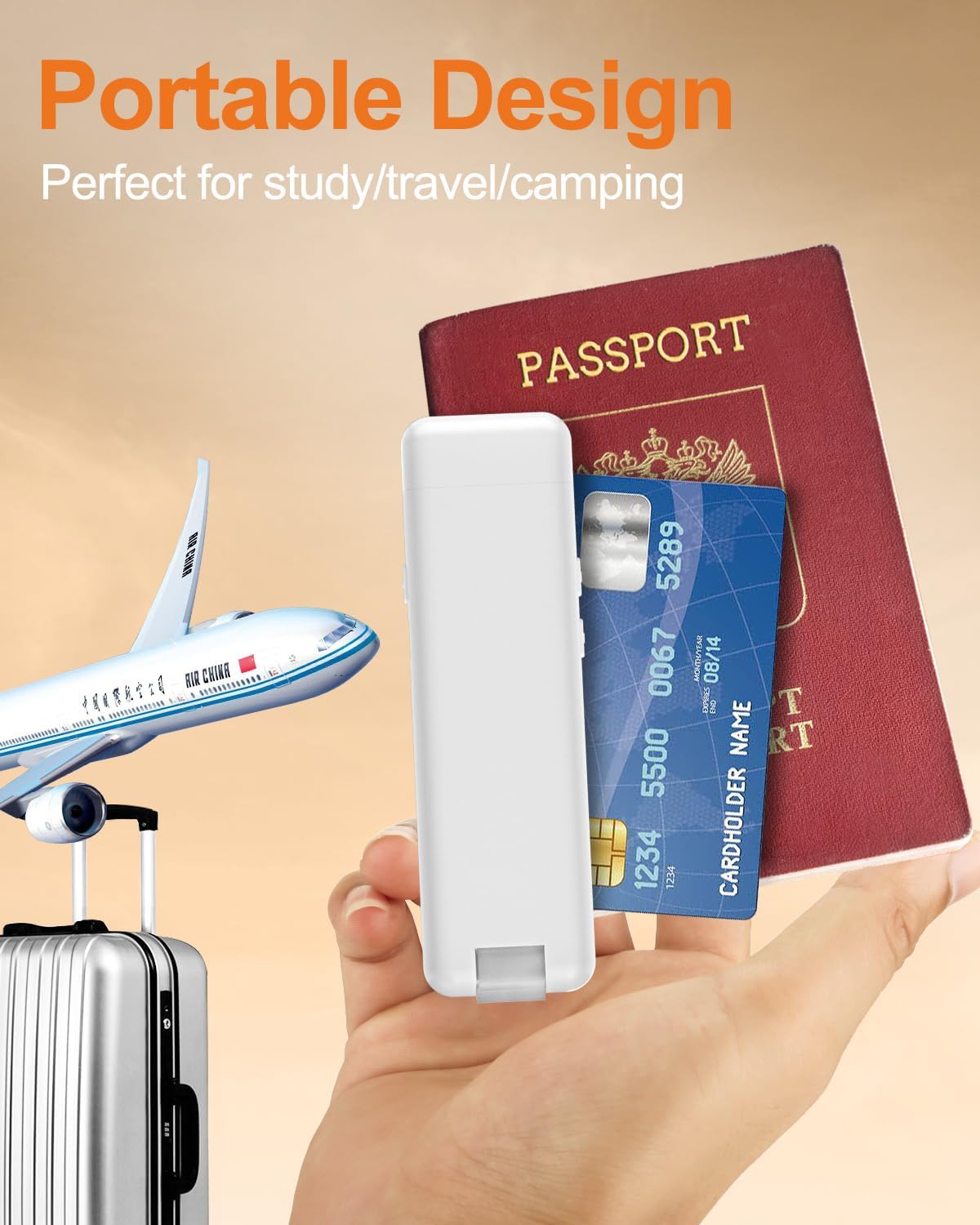 Reading Light,Rechargeable Book Light for Reading in Bed,Upgraded Portable Clip-on LED Bookmark Lamp with Damping Hinge,Long Lasting,3 Colors&5 Brightness&Timer for Book Lovers,Kids(White)