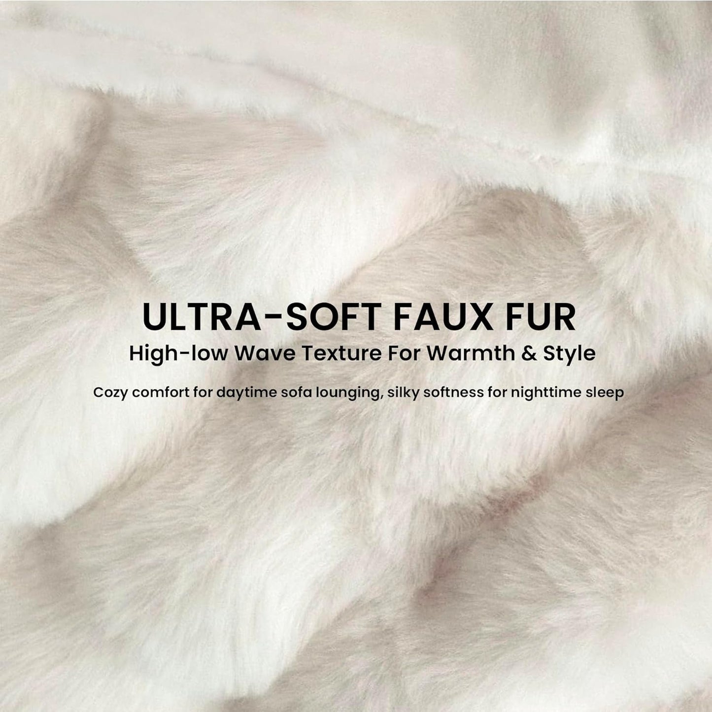 Electric Heated Blanket for Girls & Women, Soft & Luxurious, Faux Rabbit Fur Heating Throw Blankets, 6 Heat Settings, Overheat Protection, Quick Heating, Memory Function, Gift-Ready Design, 50"x60"