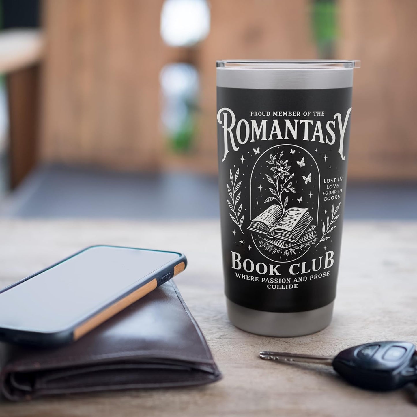 Passionate Reader Romantasy Bookish Stainless Steel Insulated Tumbler