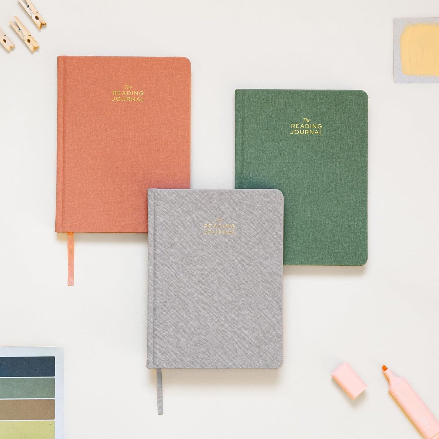 Rileys & Co. Grey Book Journal - Reading Journal & Book Review Journal | Book Journal Reading Log & Reading Journals for Book Tracking with Review Sections