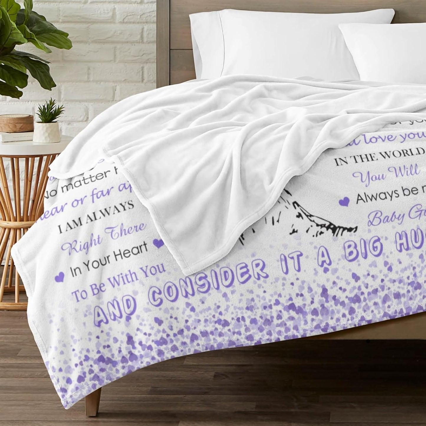 Niece Gifts from Aunt Uncle, Birthday Gifts for Niece, Unique Purple Heart Tree Girls Throw Blanket Gifts for Graduation Wedding Quinceanera, Super Soft Warm Blankets 60"X50" to My Best Niece