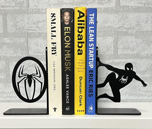 Superhero Decorative Metal Bookends,Metal Bookends, Non Skid Book Ends, Book Stopper for Home/Office Decor/Shelves, 7 X 5.5 X 4 inch per Piece