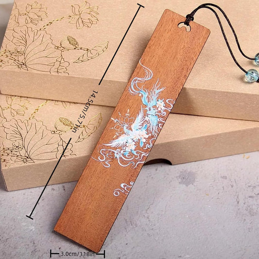2pcs Wooden Bookmark,Handcrafted Wooden Bookmark for Reading Book Lovers, Natural Wood Vintage Bookmarks Book Accessories,Durable Page Markers for Reading Book Lovers Gift