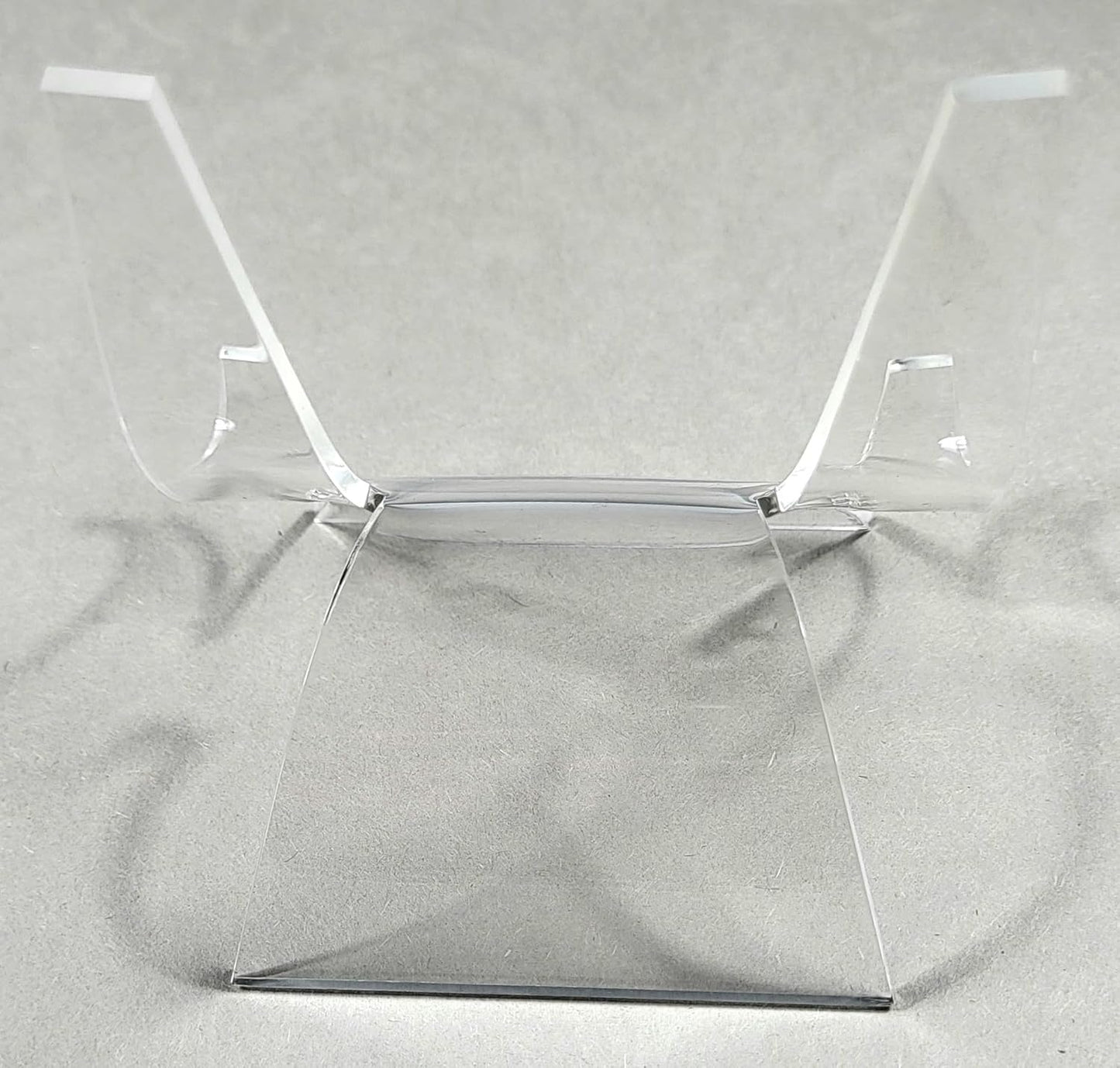 HQRP-Crystal 3-7/8" Acrylic Display Stand Pedestal for Crystal Heart / Slice/ Slab / Fossil and Other Collectible Stones