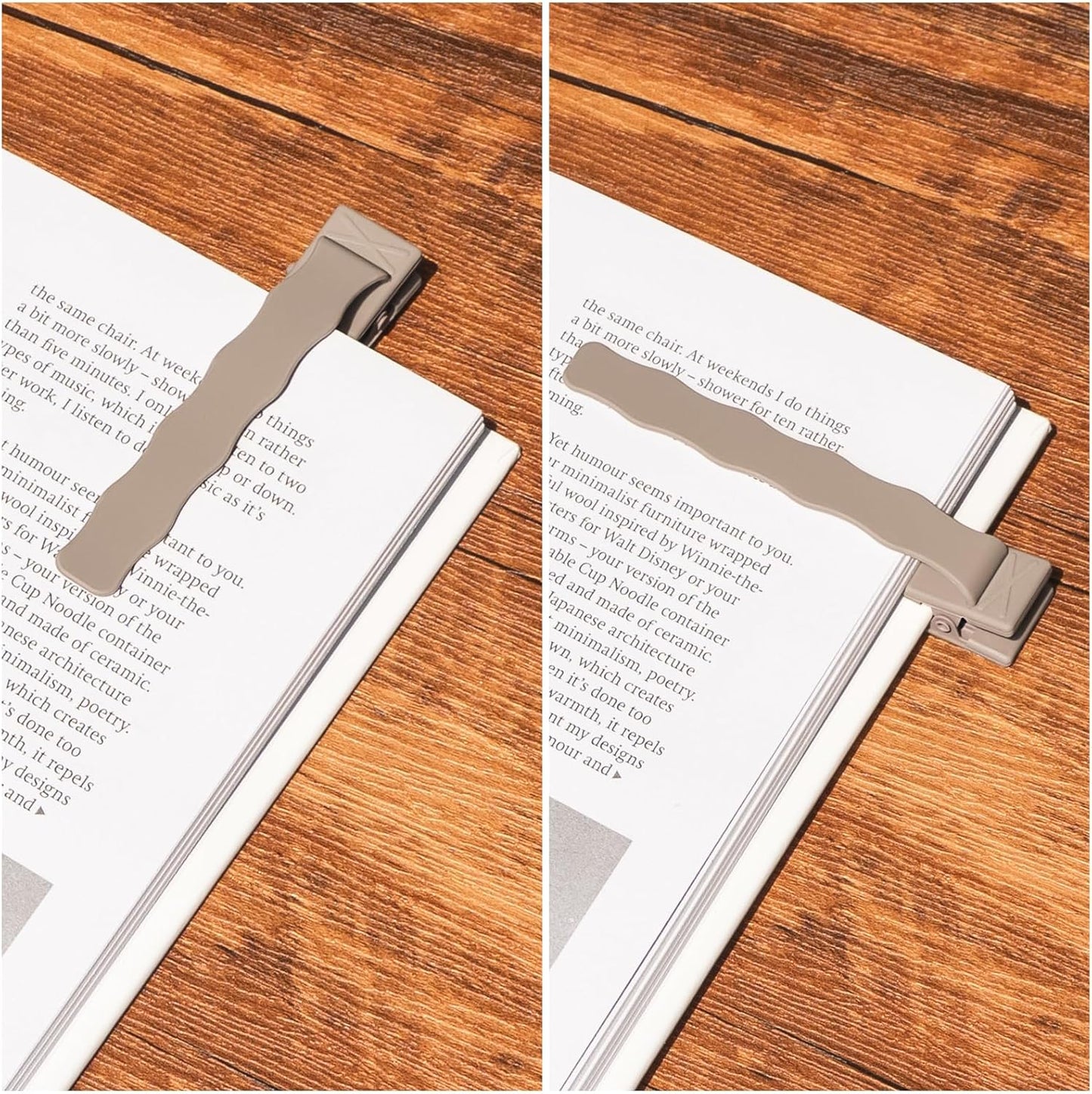 Book Marks for Reading, 3 Pack Silicone Automatic Bookmarks Clips, Book Markers Page Holder Tracker, Book Lover Gifts, Book Club Bookish Office Gifts for Teachers, Readers, Women, Men, Kids