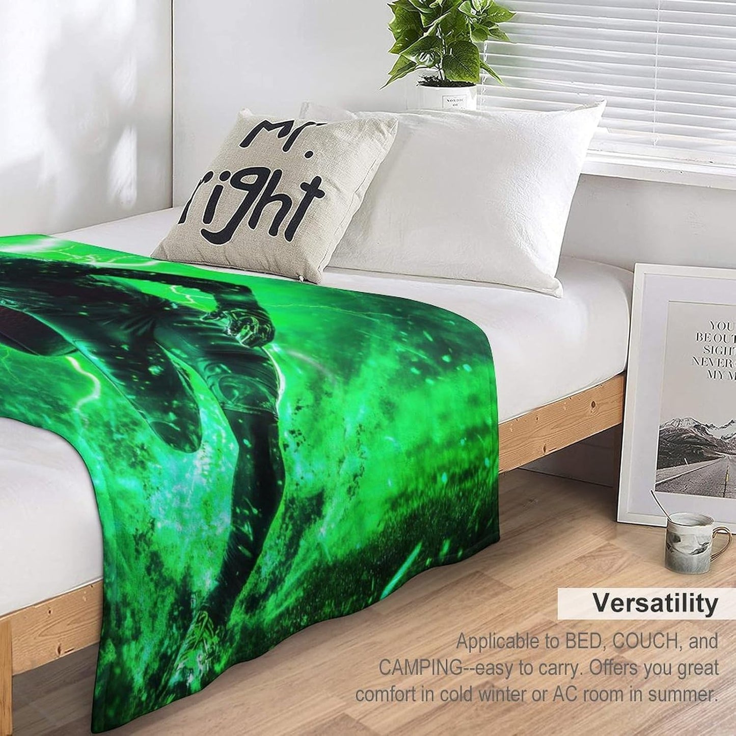 Football Throw Blanket - Soft Flannel Blankets for Teens Adults Women Men Sports Loves - Warm Football Player Blankets for All Season Lap, Chair, Sofa - 60"x50"