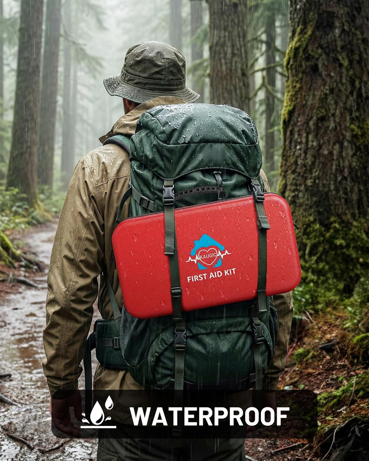 500 Pcs First Aid Kit for Home/Car/Travel/Camping/Businesses, Waterproof Emergency Kit for Hiking, Sports, Truck, Office, Vehicle & Outdoor Emergency Supplies, Well-Organized Home Travel Essentials