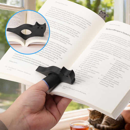 Cat Bookmark Set,with Two Cat Thumb Book Page Holders,Pen Holder,and Cat Magnetic Bookmarks,Metal Book Marks for Reading,Book Accessories,Cat Lover Gift,Cute Bookmarks for Women,Cat Lovers,7 Pcs