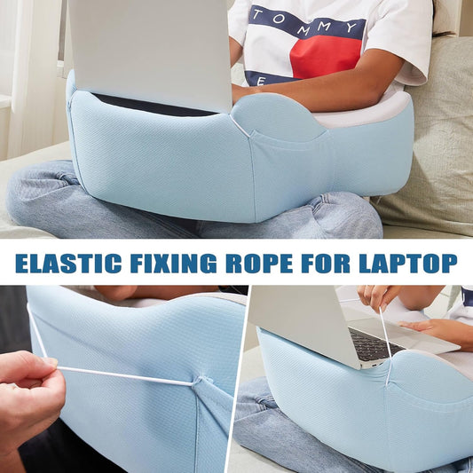 Reading Pillow, Lap Desk, Soft Laptop Pillow for Lap, Portable Desk, Gaming Pillow for Bed, Couch, Car