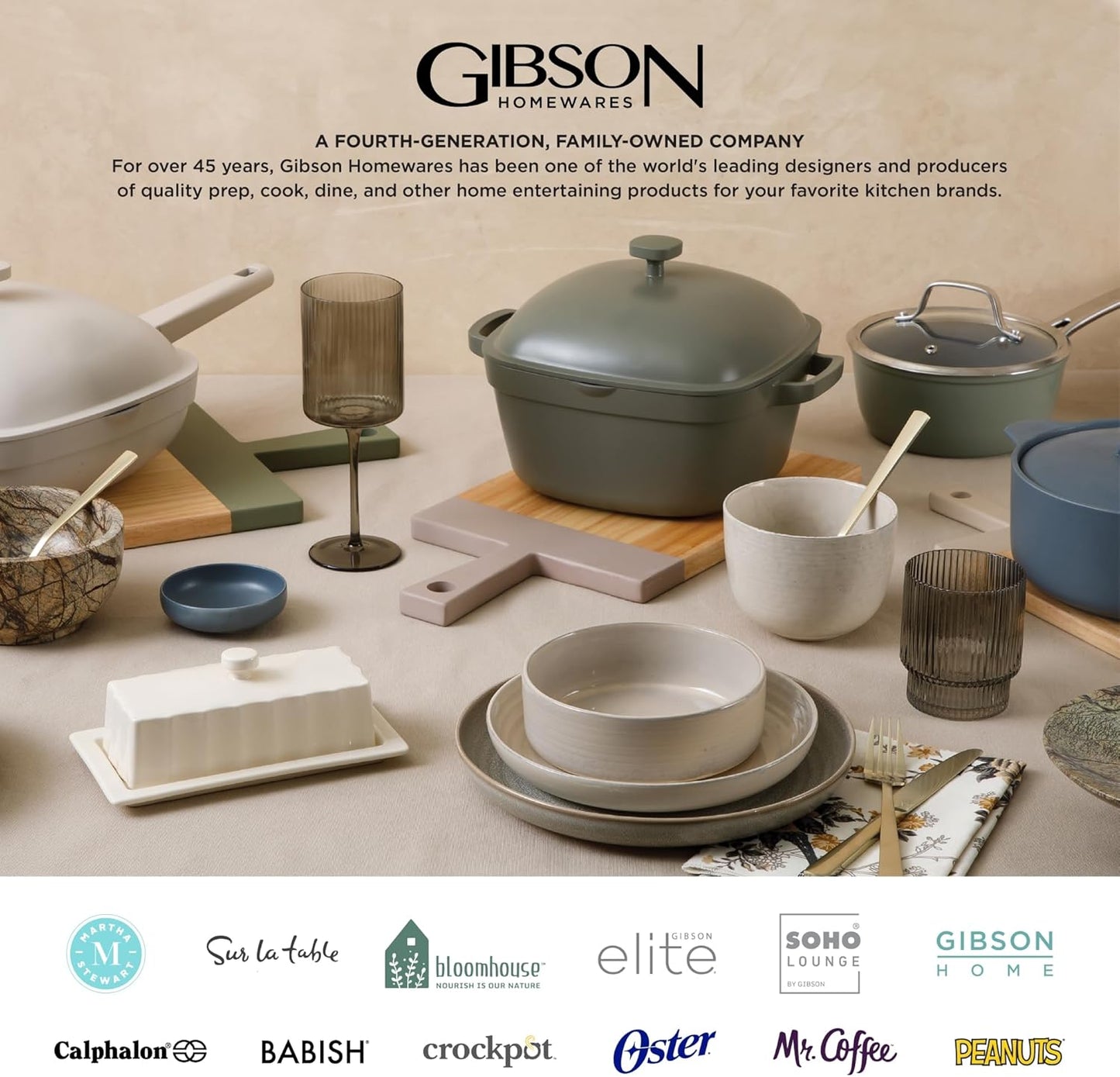 Gibson Home Zen Buffet Porcelain Chip and Scratch Resistant Dinnerware Plates, Bowls, and Mugs Set, Service for 4 (16pcs), White (Square Dishes)