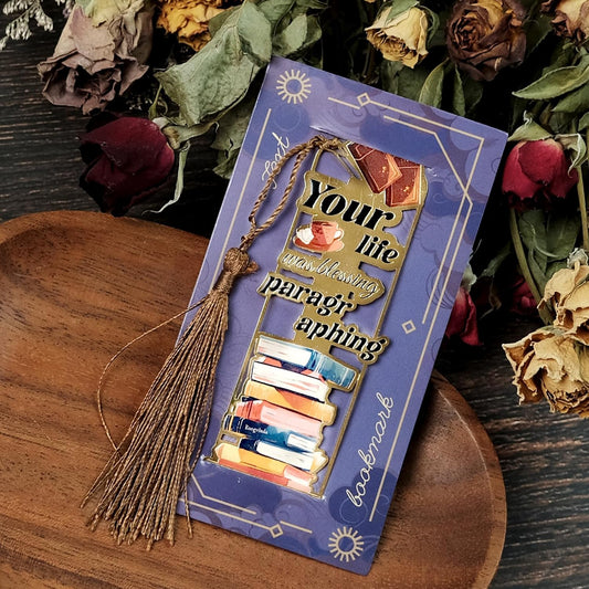 4-Pack Metal Golden Hollow Inspirational Bookmarks with Tassels – Vintage Book Lover's Gift, Motivational Quotes Book Marks for Reading Enthusiasts, Students, Teachers, Men, Women