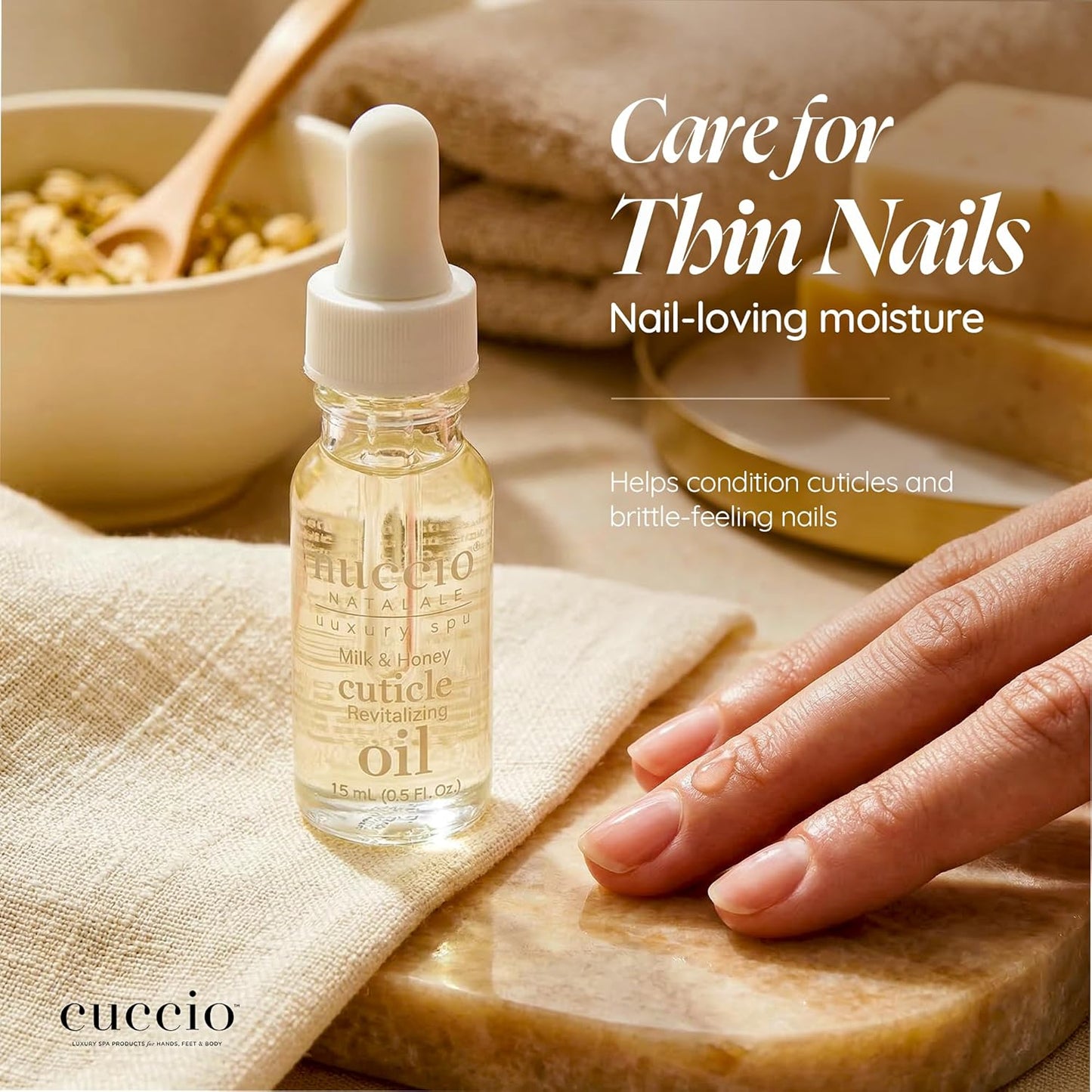 Cuccio Naturale Revitalizing Cuticle Oil - Hydrating Oil For Repaired Cuticles Overnight - Remedy For Damaged Skin And Thin Nails - Paraben/Cruelty-Free Formula - Milk And Honey - 0.5 Oz
