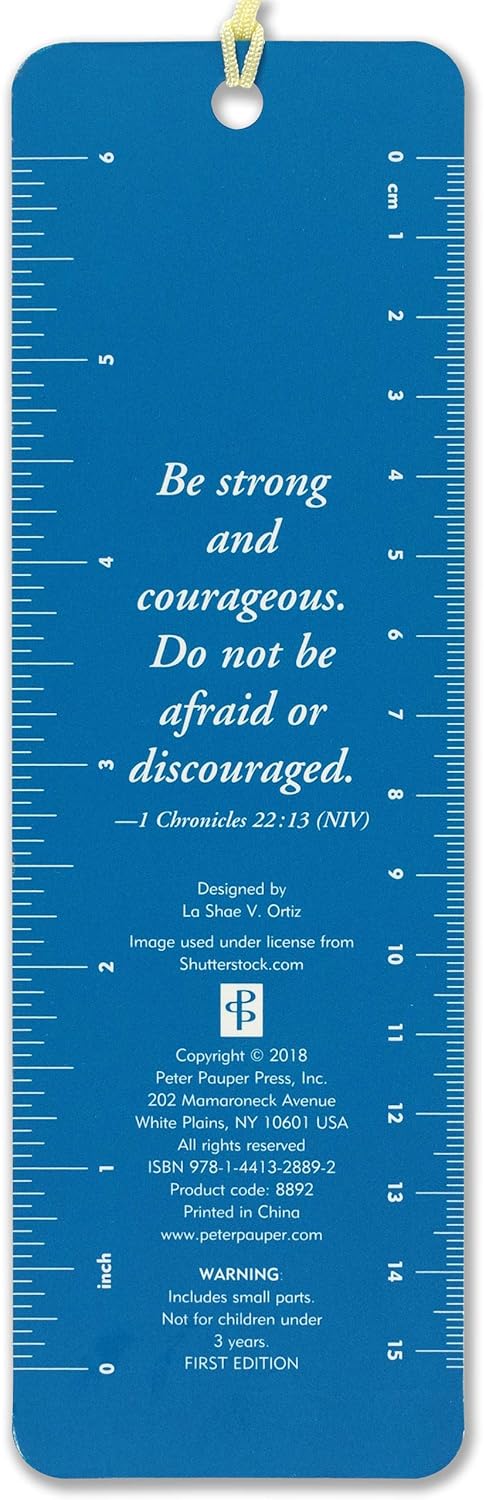 Be Strong and Courageous Beaded Bookmark