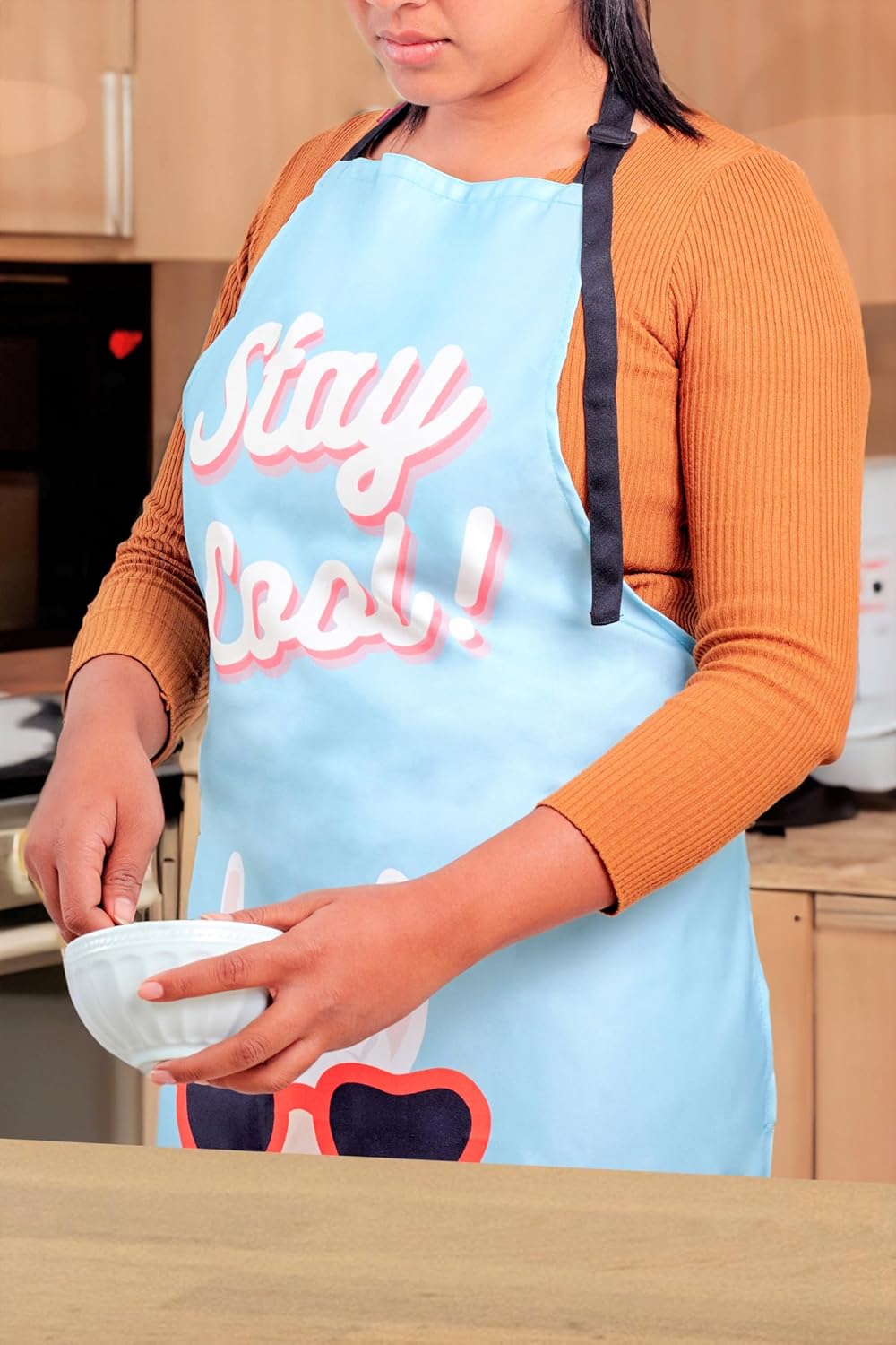 KOPY Llama Apron for Women and Men - Alpaca Apron for Kitchen, Grooming, Gardening, Cooking - Waterproof Cool Apron, Cute Apron Unisex (Alpaca)