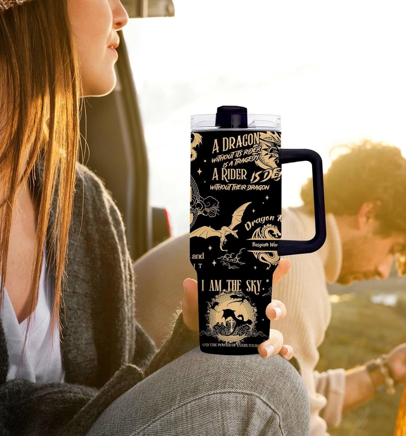Bookish Gifts - Book Lovers Mugs - Book Themed Gifts for Friends & Besties - 40 oz Tumbler for Christmas