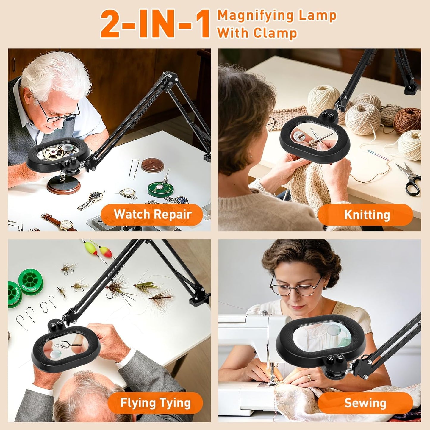 2,200 Lumens, 30X/12X Large Magnifying Glass with Light, Floor Lamp with 3-Axis Rotary Head, Mag Lamp for Estheticians Nail Eyelash, Infinite Colors, Desk Lighted Magnifier for Craft Reading