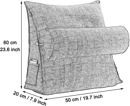 Back Wedge Pillow for Bed After Surgery Reading Pillow for Bed Back Support for Adults Wedge Cushion for Back Support Lumbar Pillows for Outside Patio Furniture